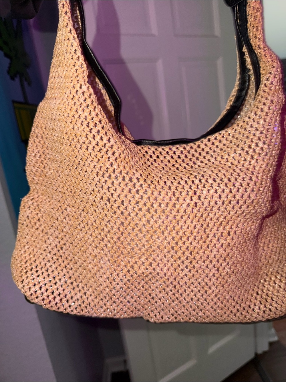 Accent Woven Shoulder Bag with Removable Pouch - GREAT BEACH BAG!!! - Picture 4 of 9
